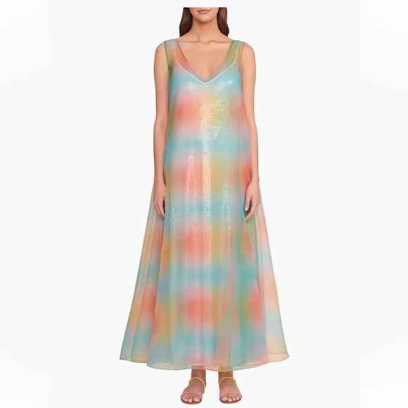 STAUD Dresses & Skirts - STAUD Samantha Sequin Multi Aura Maxi Dress